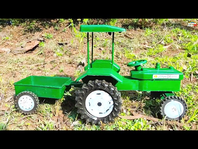 mini swaraj Tractor sand load stuck in mud help mini Auto Rickshaw | rainbow jungle tv