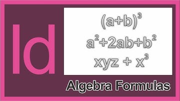 Indesign Tutorial : How to type algebra formulas in InDesign using Grep styles