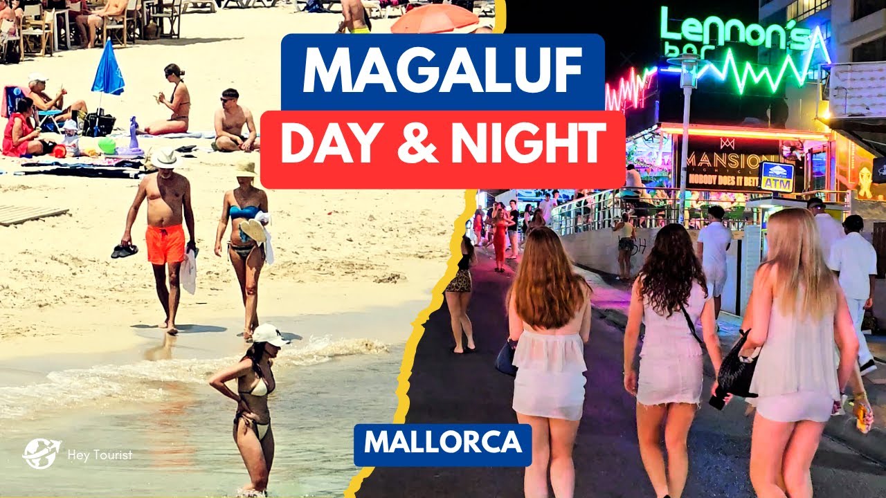 Magaluf Day & Night 2025 🇪🇸 | Hotel Walk, Beach Vibes & Party Life