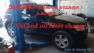 CHANGING the ENGINE OIL and OIL FILTER Suzuki Grand Vitara 1.9 ddis / How to Change Your Oil 👀⬆