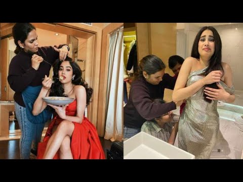 Janhvi की हॉट विडियो! Janhvi Kapoor FLAUNTS her hourglass figure in a SULTRY skin-hugging jumpsuit