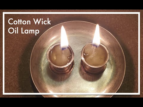 How to Make a Wick from Cotton for Oil Lamp 