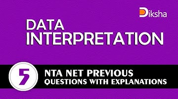 NTA NET - Data Interpretation : Previous Questions with Explanations.Part - 5