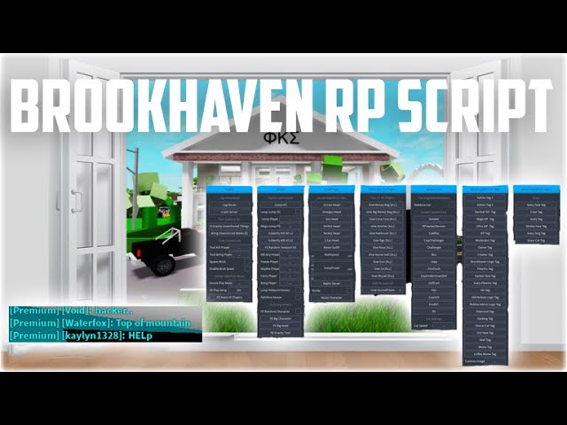 Brookhaven RP FE PLAY SONG – CRASH ALL – FLING ALL – SERVER MESSAGE –