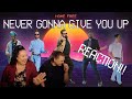 REACTING TO HOME FREE - NEVER GONNA GIVE YOU UP (WE GOT RICK ROLLED) BONUS VIDEO!!!!