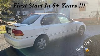 Garage Find 97 Honda Civic First Start After 6+ Years !!! || Ignition Switch Installation