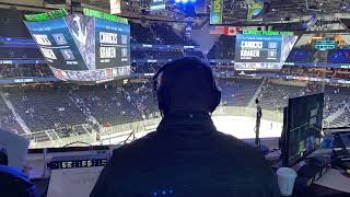PA Announcer, Joshua Hunter, last read as the primary announcer for the @SeattleKraken. @NHL