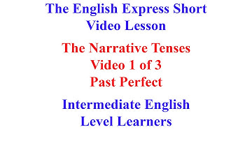 TEE Grammar Video - Narrative Tenses 1 - Past Simple