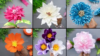 Super Easy Ribbon Flowers | types of satin ribbon flowers | beautiful flower making