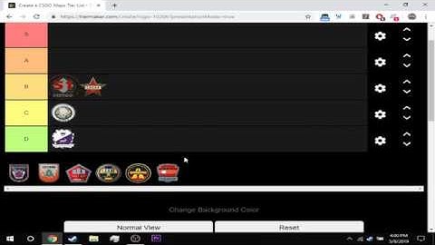 CSGO MAP TIER LIST