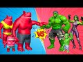 FAMILY HULK VS FAMILY RED KING SHARK