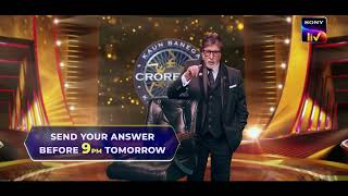 Kaun Banega Crorepati | Answer Question 8 Now ! | Register on Sony LIV