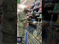 Recruiting people for army at Walmart