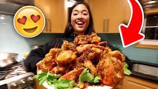 My Girlfriend & Her Dad Made Fried Lobster | Hong Kong Style