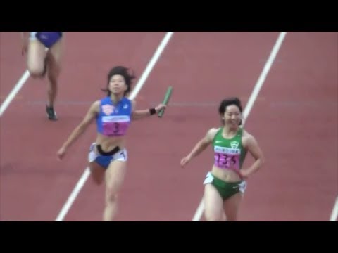 関東インカレ17 女子1部4 100mr決勝 Youtube