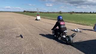100cc 2fast dragster 131km/h on 150m