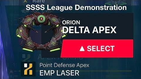 Phoenix II: Orion Delta Apex SSSS Demonstration