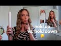 Hold Up 👆🏼Or Hold Down👇🏼 When Flat Iron Curling? 🤔 2 Ways To Curl With A Straightener Hair Tutorial