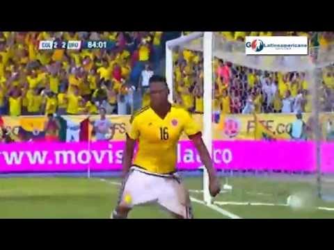 Colombia vs Uruguay 2-2 - Goles - 11/Octubre/2016 - Fecha 10 - Eliminatorias Rusia 2018