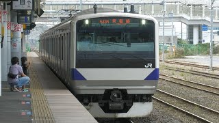 【日立駅での一コマ】乗務員さん４名から次々に手を振ってもらえる幸せな ちびっ子　E531系（K479編成）