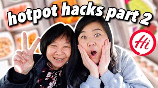 Trying VIRAL HAIDILAO HOTPOT HACKS PART 2! *we were SHOOK AGAIN* 😳🤯