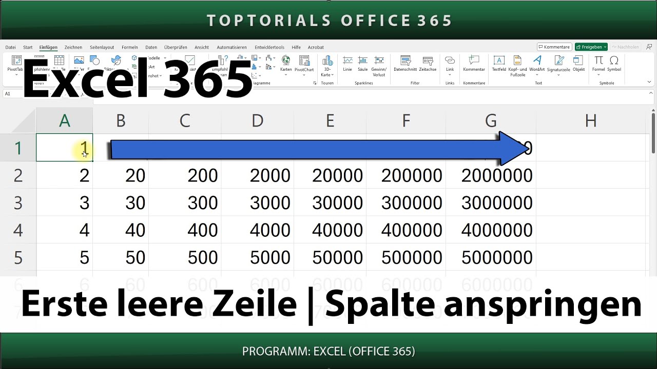 Excel Vba Erste Leere Zelle In Spalte Finden www.youtube.com