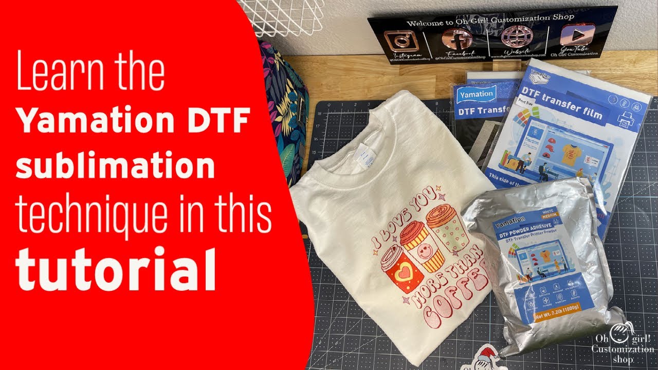 Learn the Yamation DTF sublimation technique in this tutorial 