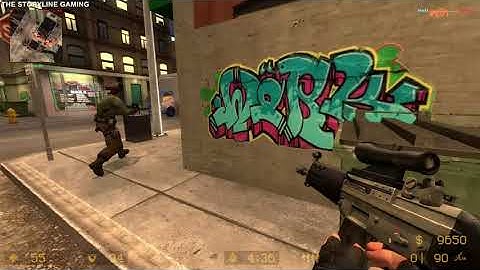 Counter Strike : Source - Night Borough - Gameplay "Terrorist Forces" (with bots) No Commentary