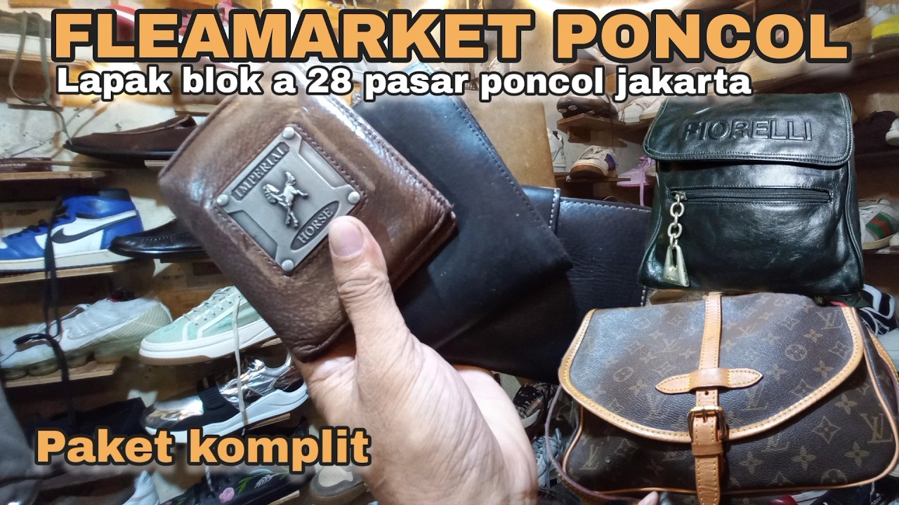 BARANG BAGUS‼️SEPATU BEKAS TAS KULIT MURAH DOMPET SEMUA ADA DI LAPAK BLOK A 28 PASAR PONCOL
