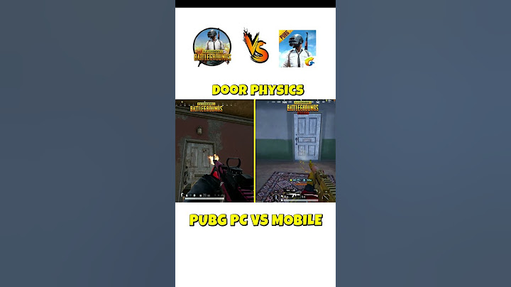 PUBG PC vs Mobile | DOOR COMPARISON | #pubgmobile #vs #pubgpc #viral #ytshorts #shorts
