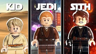 Evolution of Star Wars characters in LEGO minifigures