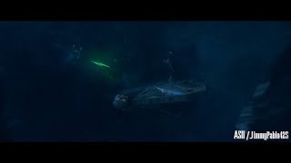 Solo: A Star Wars Story - Millennium Falcon Escape from Tie Fighters Scene