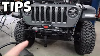 CANT BELIEVE I DID THAT! Rubicon JL Warn Winch Plate & Zeon Winch Install