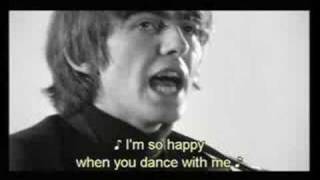 Miniatura del video "The Beatles - I'm Happy Just to Dance With You lyrics"