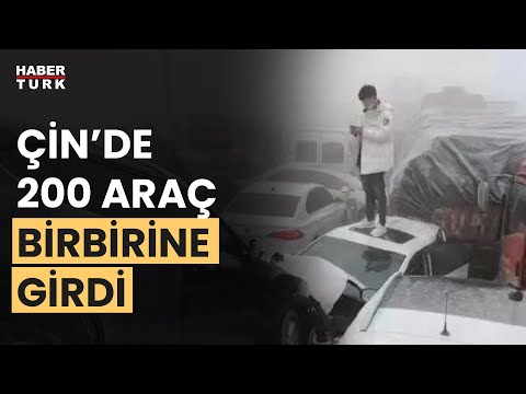 Çin’de yoğun sis nedeniyle 200 araç birbirine girdi