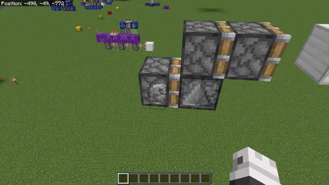 Easy Sticky Piston Block Spitter Minecraft Bedrock YouTube