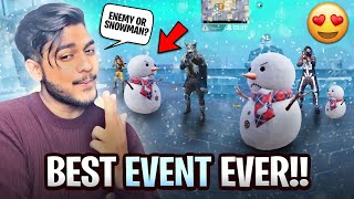 I Played New Aggressive SnowMan Event In PUBG 🔥| Solo Vs Squads Hot Drop 😍