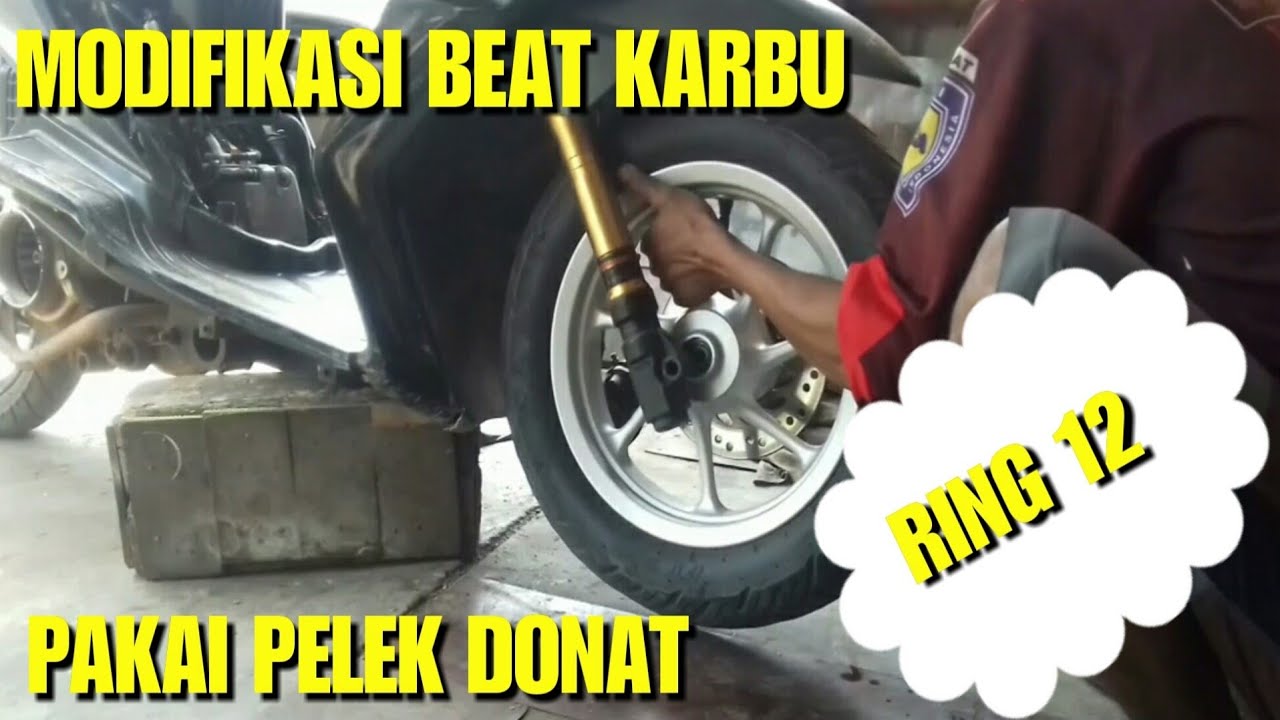 Modifikasi Honda Beat Karbu Pake Pelek Scoopy Ring 12 YouTube