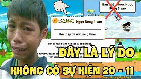 Admin Tiết Lộ Lý Do Không Có Sự Kiện 20 Tháng 11, Tool Bug Ngọc Rồng 1s Cực Nguy Hiểm - NRO