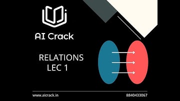 PGDBA 2023 Preparation | Maths | Relations Lecture 1 | AI Crack