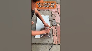 Thước đo lỗ cắt gạch ốp lát nắp cống thoát sàn