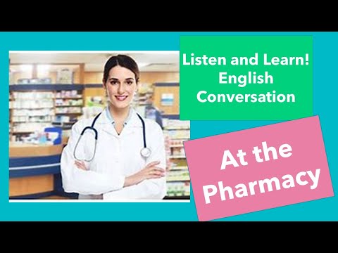 How to fill a prescription at the pharmacy / English conversation practice