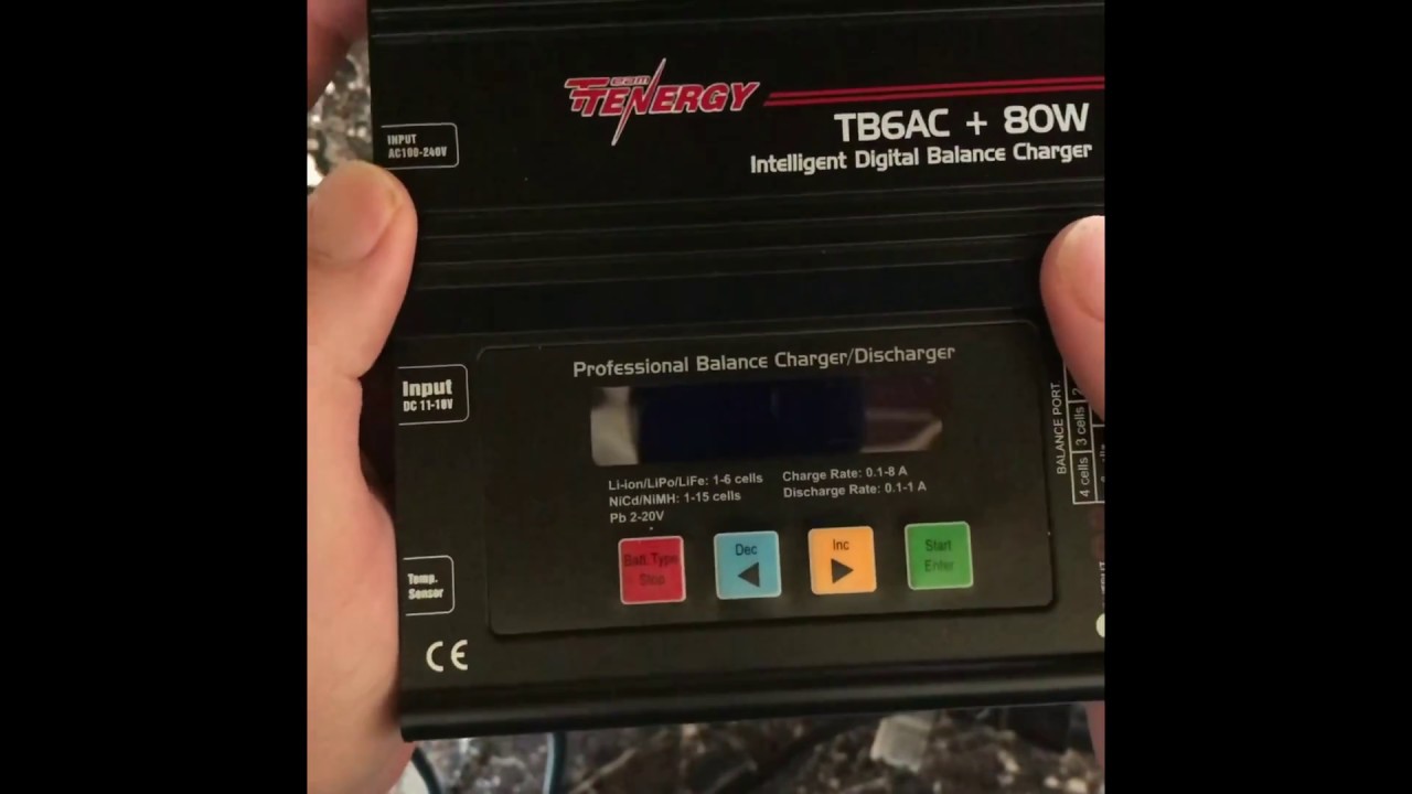 Tenergy LiPo Charger Setup YouTube
