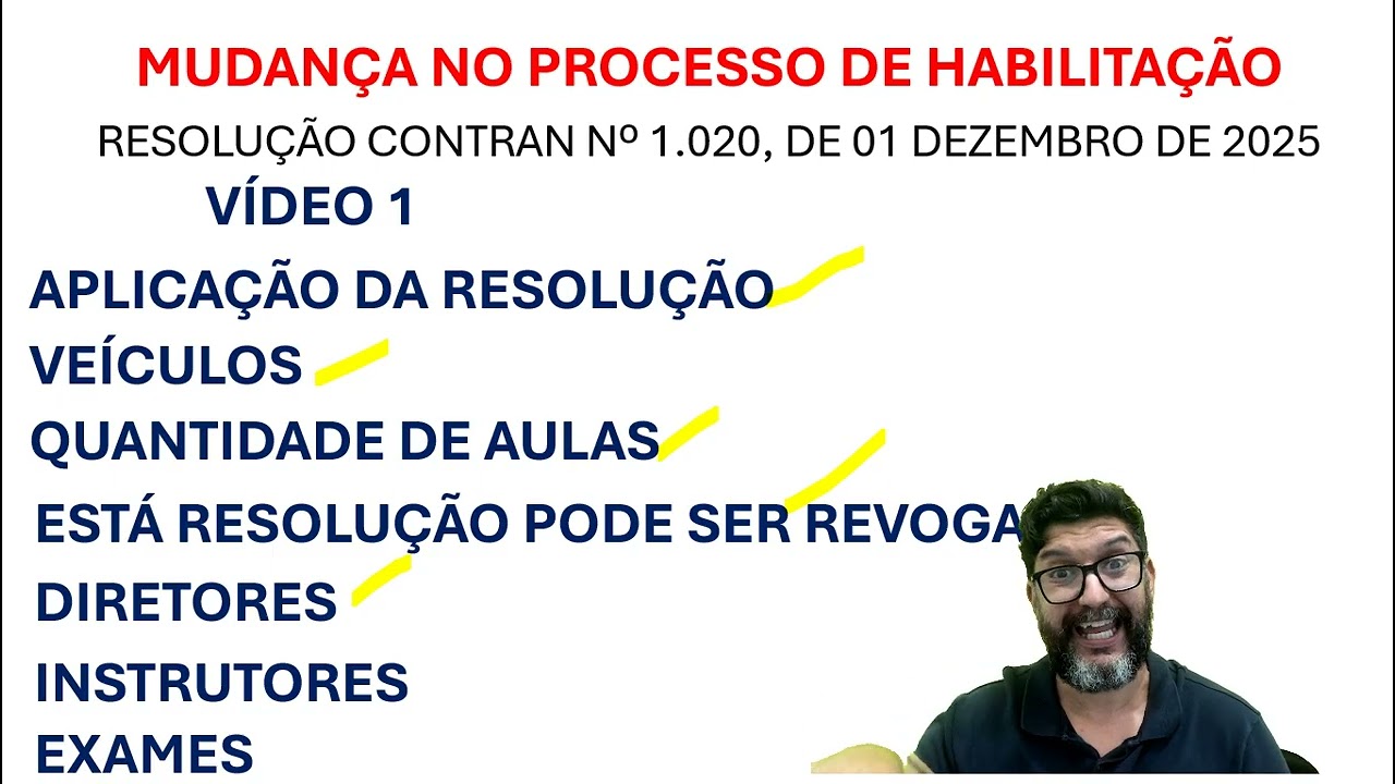 MUDANÇAS NO PROCESSO DE HABILITAÇÃO COM RAFAEL SILVA