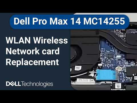 Dell Pro Max 14 MC14255 | How to replace the wi-fi wlan wireless network card
