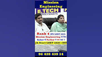 LEET Coaching Classes | Mission Engineering | Lateral Entry Preparation | #lateralentryinbtech
