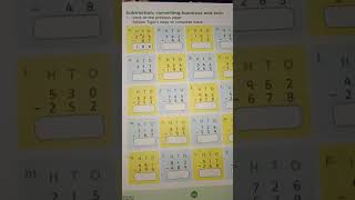 Maths class 2 Subtraction converting hundreds to tens pg 48,49