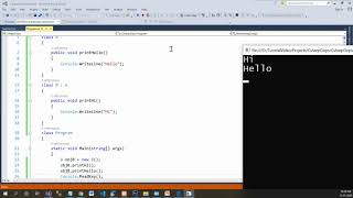 Single Inheritance C#