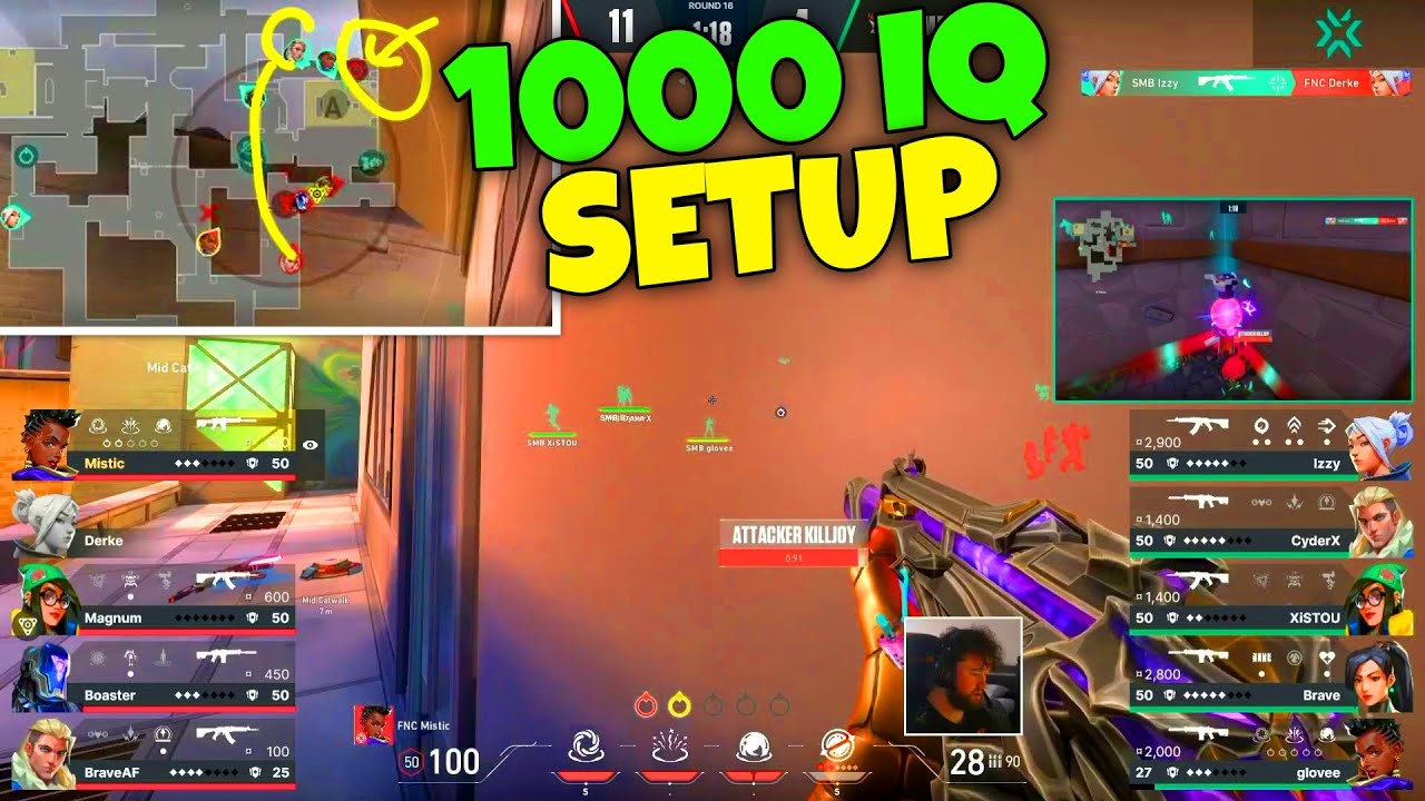 200 IQ Setup in VCT | Sova Double Shock Dart | Valorant Pro Analysis ...