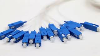 1x16 SCAPC micro steel PLC Splitter 16 way mini type G657A FTTH splitter